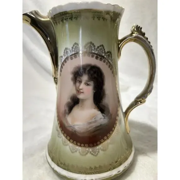 Imperial China Austria #7. Austria Lady Portrait Coffee Tea Pot